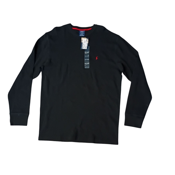 Polo Ralph Lauren Black Long Sleeve Tee Sleepshirt Size 2XL - Picture 1 of 5